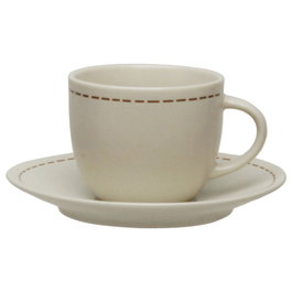 Avet Stitch Savannah Taza Té con Plato 280 Ml (6 Unidades)